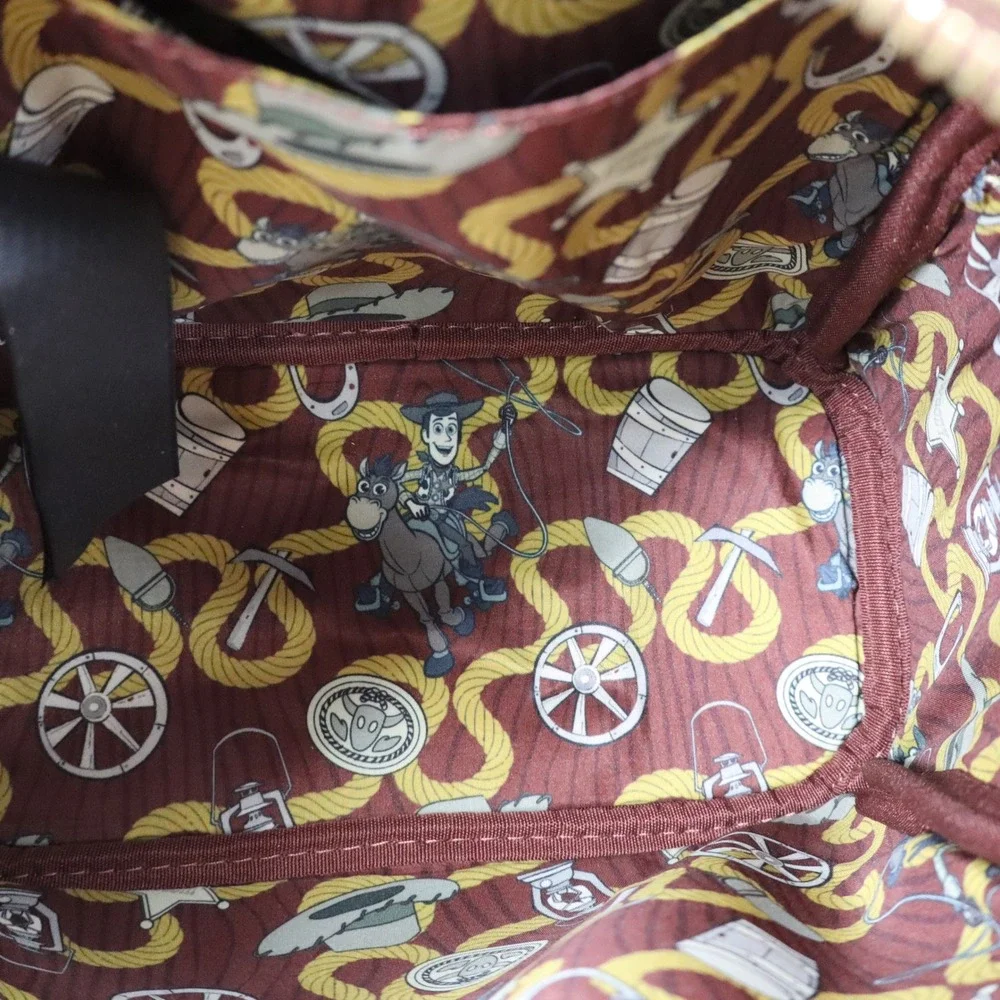 Loungefly‎ Toy Story Woody's Roundup Mini Backpack Womens OS Brown Gold Moveable